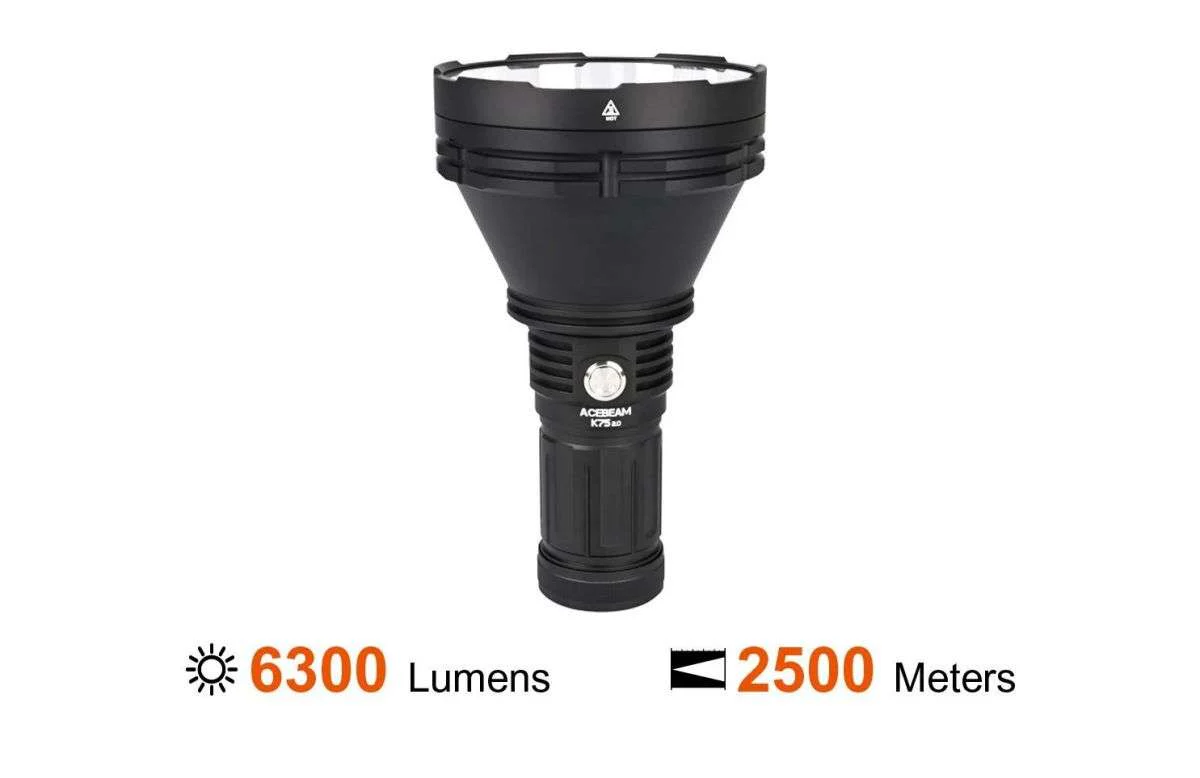 Acebeam K75 2.0 6300 Lumens Long-throw Searchlight