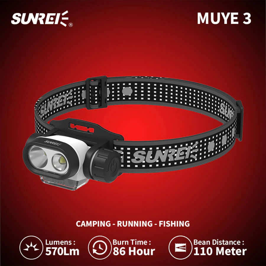 Sunrei MUYE 3 Induction Style 570lm Headlamp