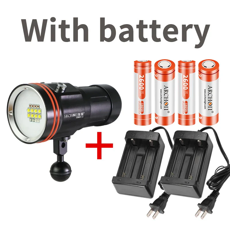 ARCHON D36V II Professional diving photography HD diving light