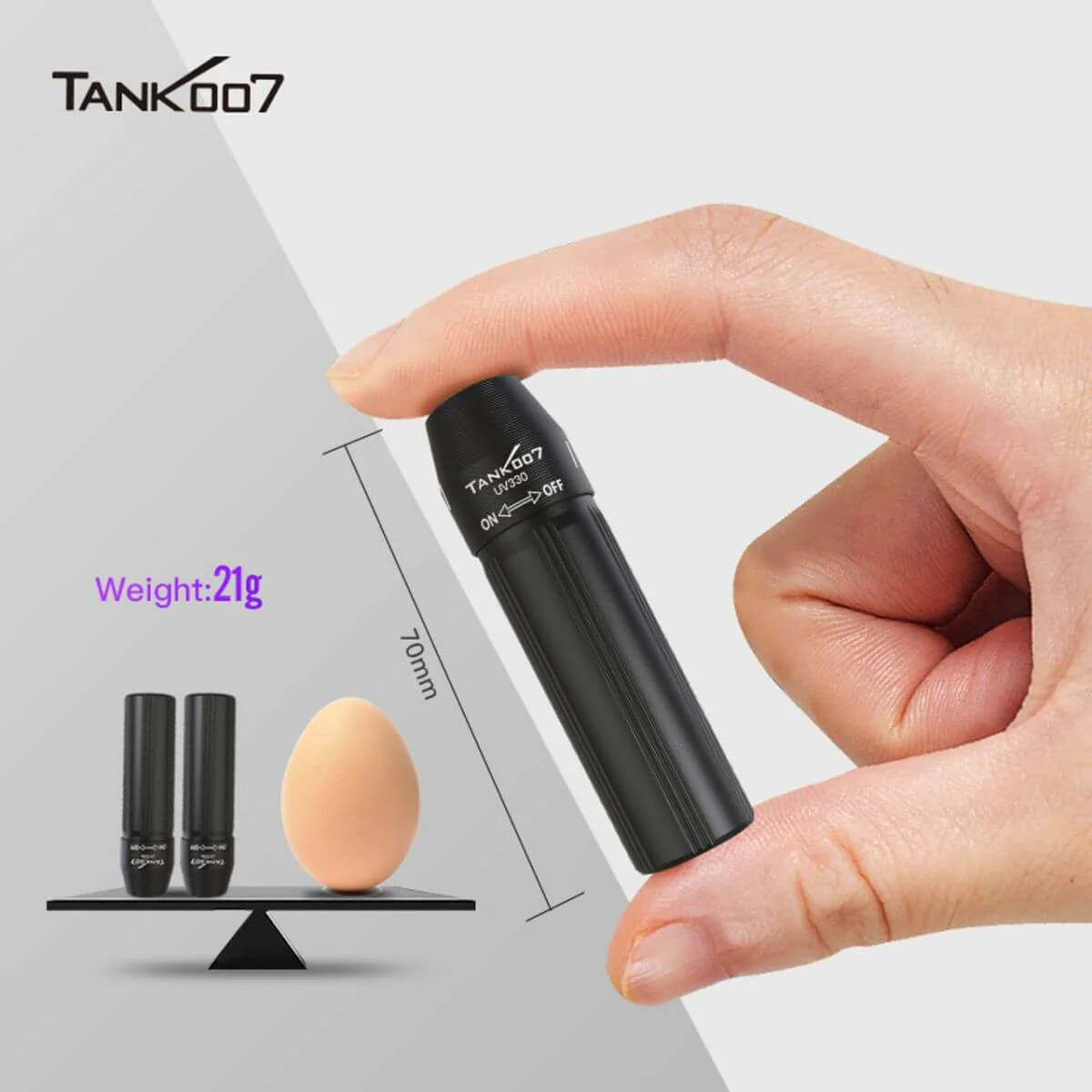 Tank007 UV330 MINI Ultraviolet Flashlight