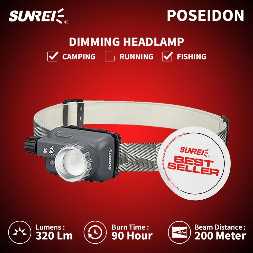 Sunrei Poseidon Zoom 320 Lumens Headlamp