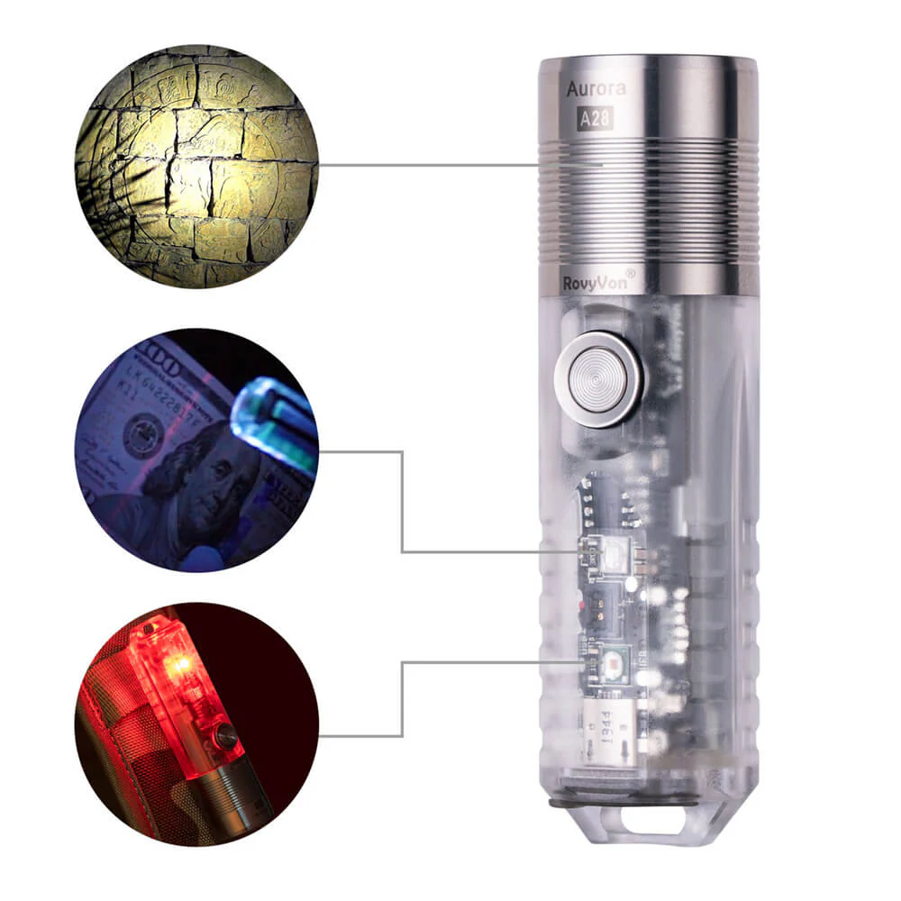 RovyVon Aurora A28 Multipurpose LED EDC Flashlight