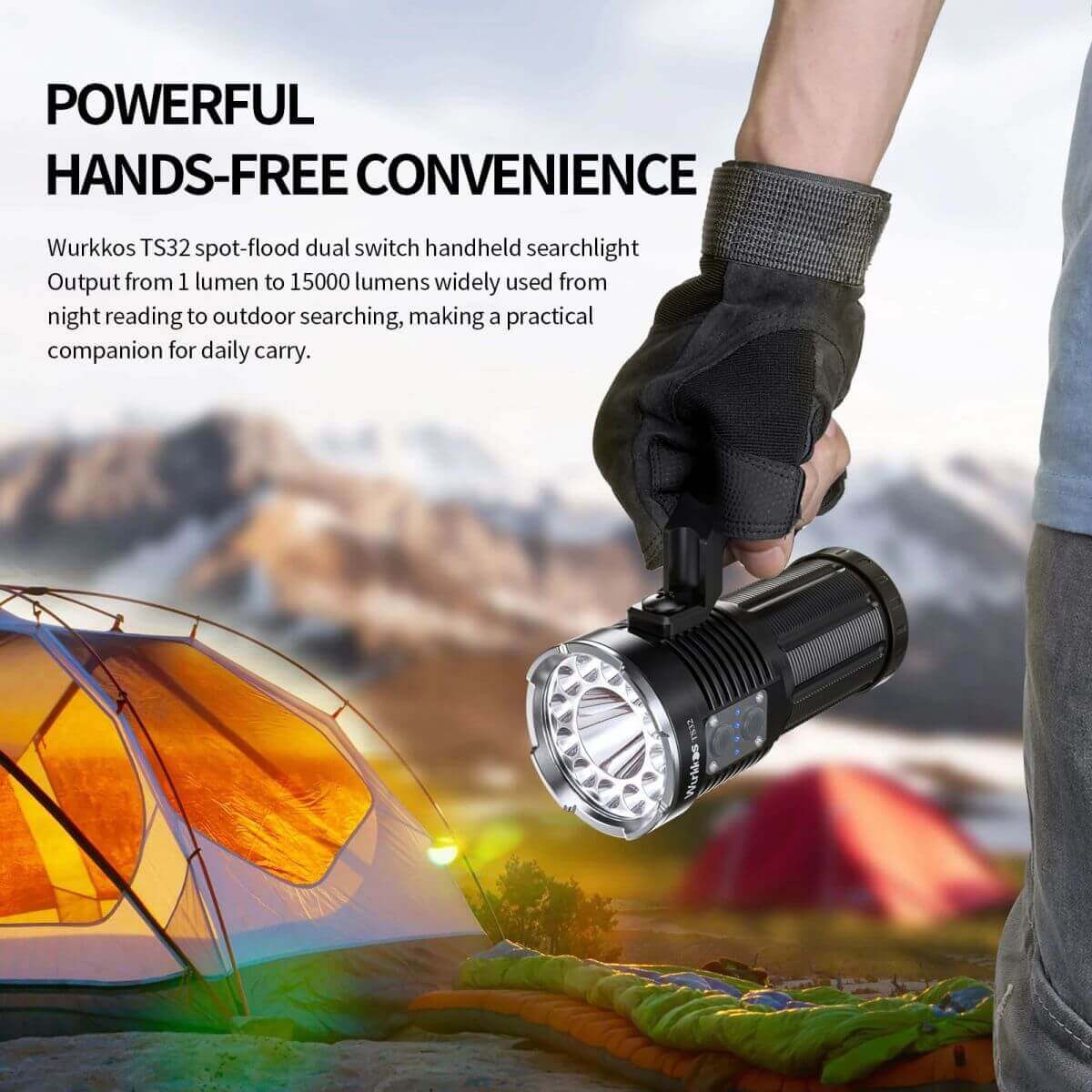 Wurkkos TS32 USB C Rechargeable Powerful Flashlight