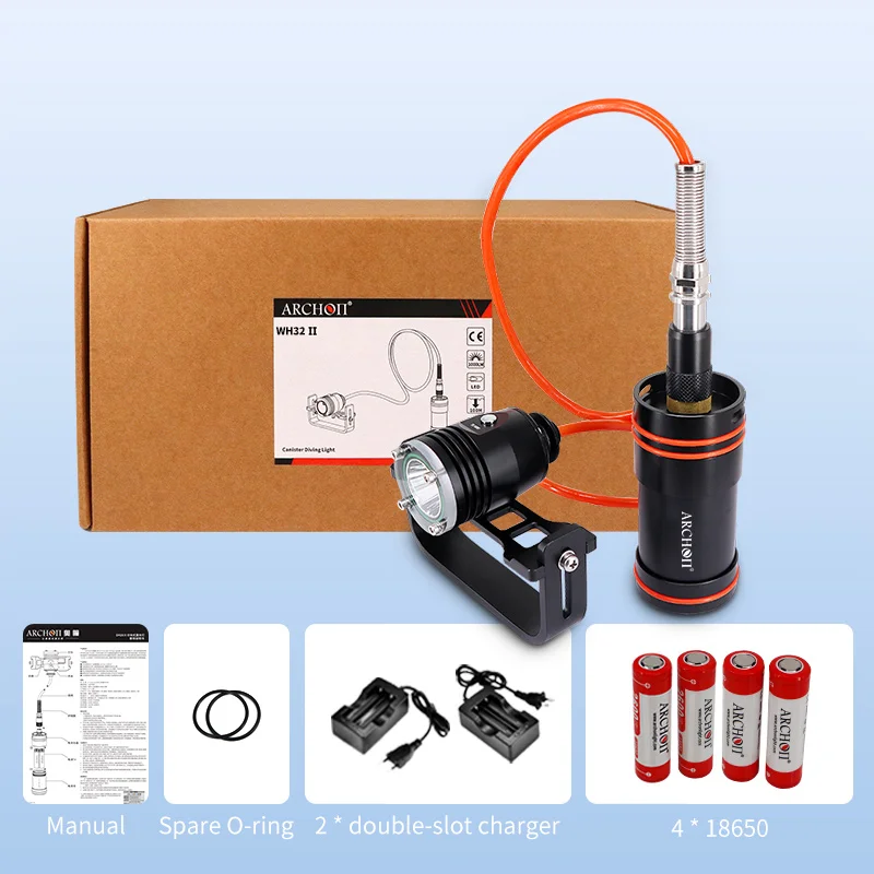 ARCHON DH26 II Split handheld HD video diving light