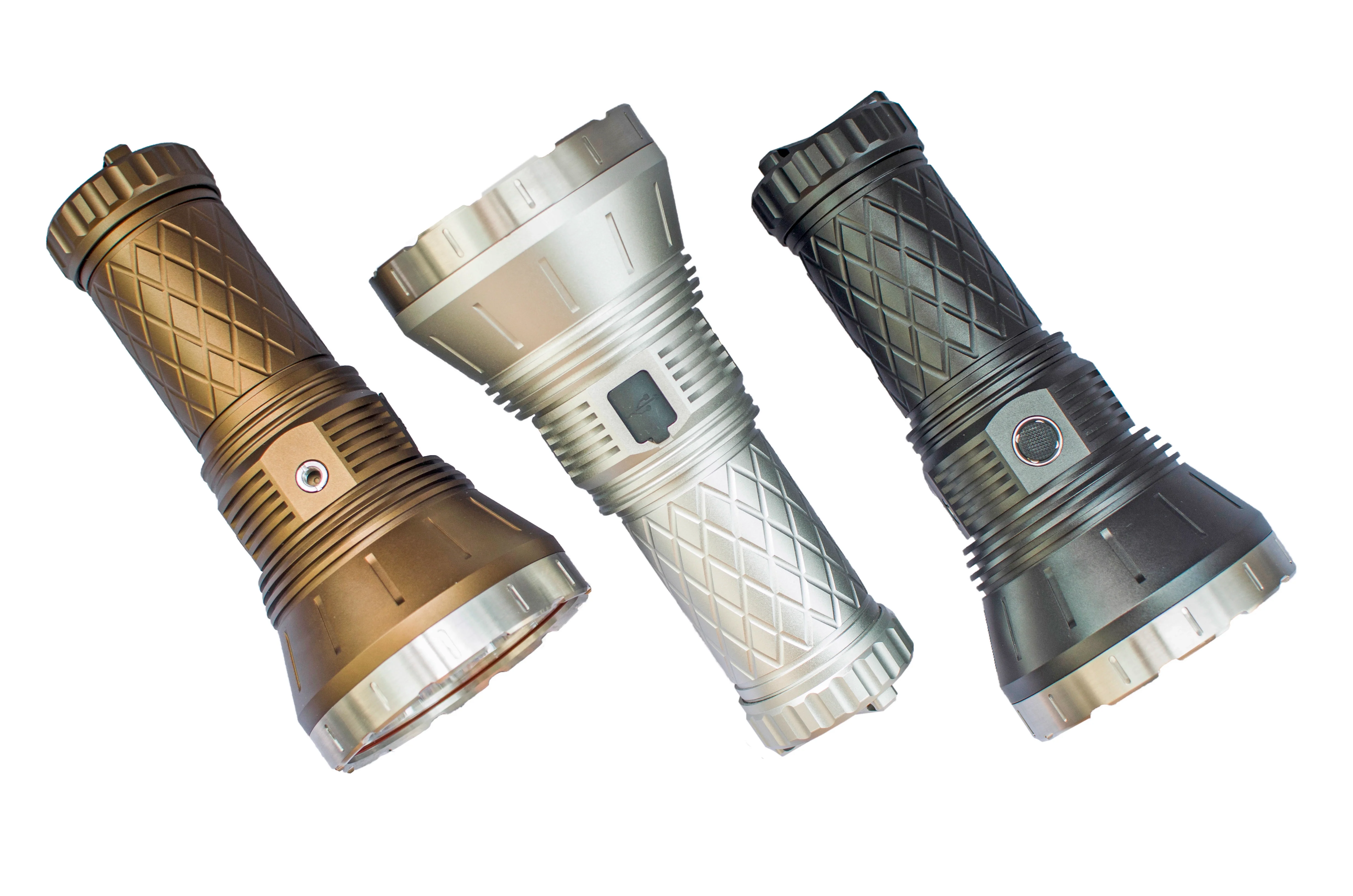 Haikelite HK90 3*Luminus SBT90 18000 Lumens Powerful Flashlight