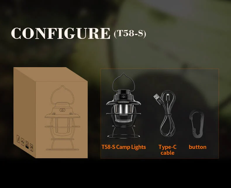 SuperFire T58/T58-S Portable Multifunction Camping Lantern