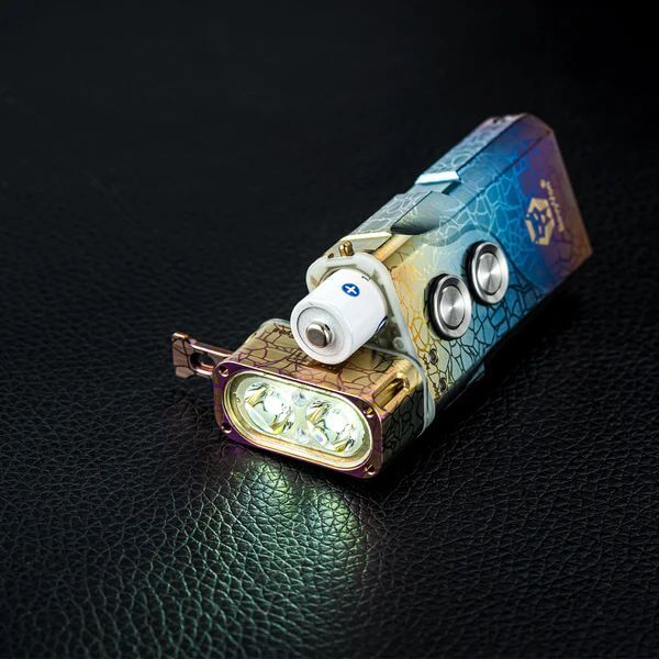 RovyVon Angel Eyes E11 Titanium Keychain Flashlight Limited Edition