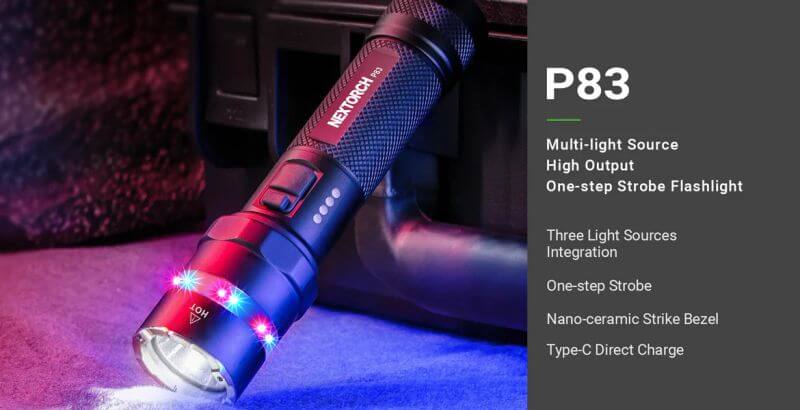 Nextorch P83 Multi-light Source  Flashlight