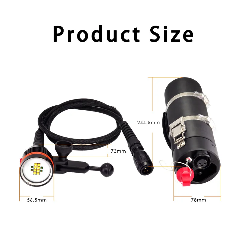 ARCHON DH160 Large diving photography headlight