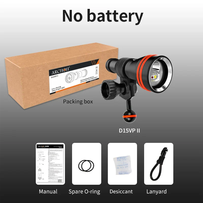 ARCHON D15VP II Scuba dive video lights