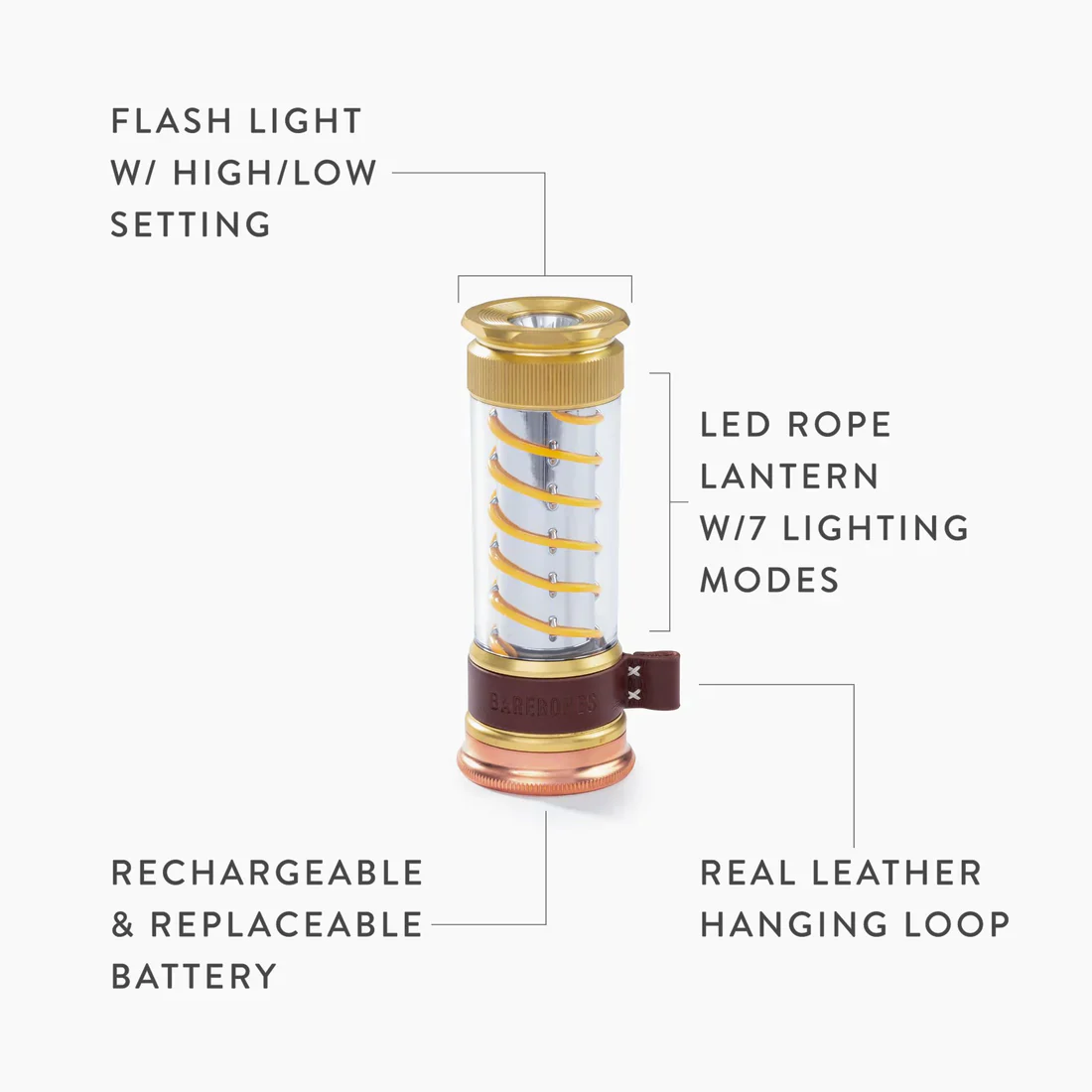 Barebones Edison Light Stick Rechargeable Camping Lantern