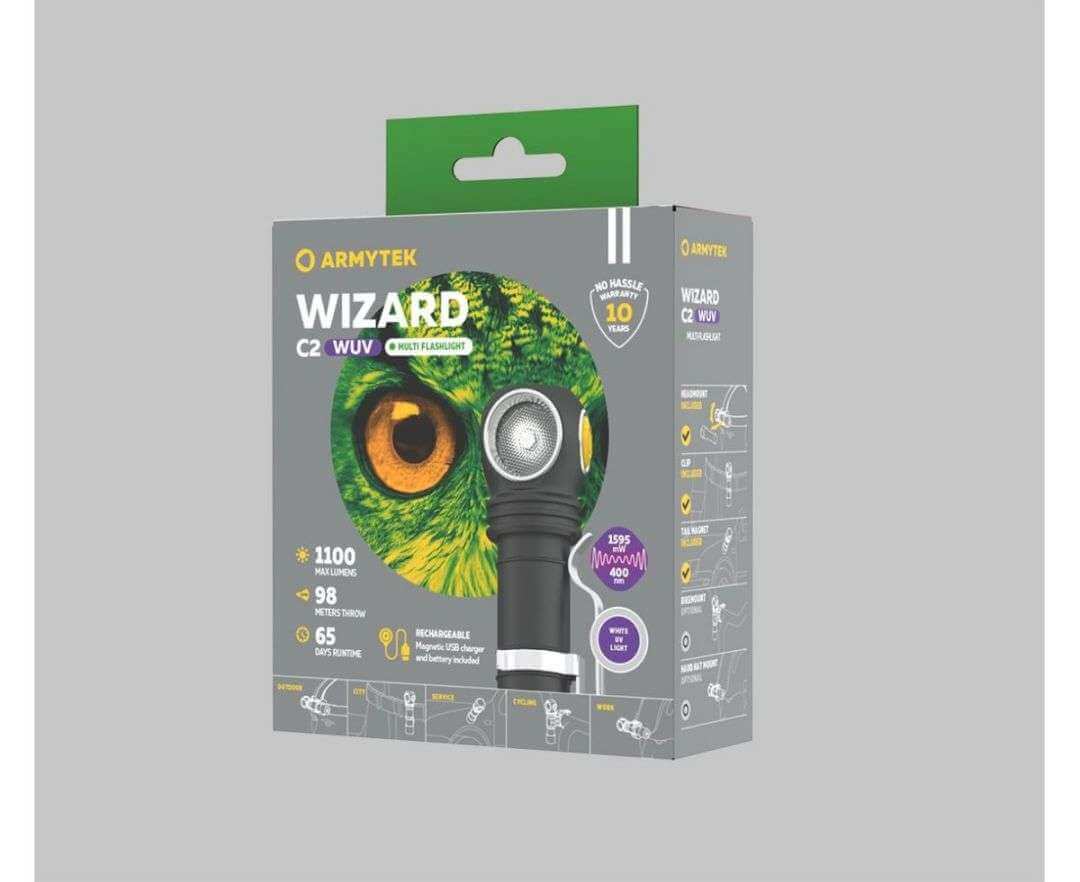 Armytek Wizard C2 WUV Magent USB Headlamp
