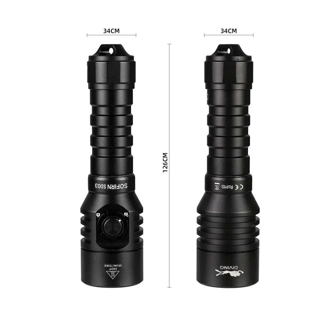 Sofirn SD03 1800lms Diving Flashlight