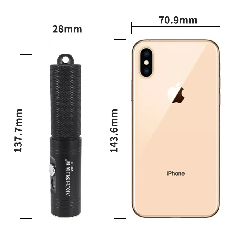 ARCHON V10S II CREE LED HD video photoraphy dive diving lights