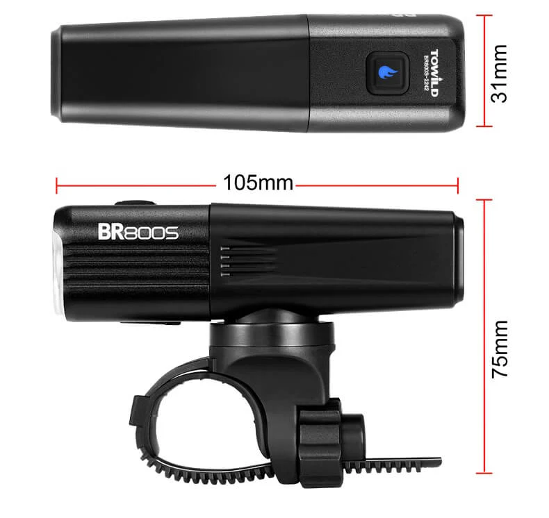Towild BR800S Smart Bike Light With Replaceable Battery