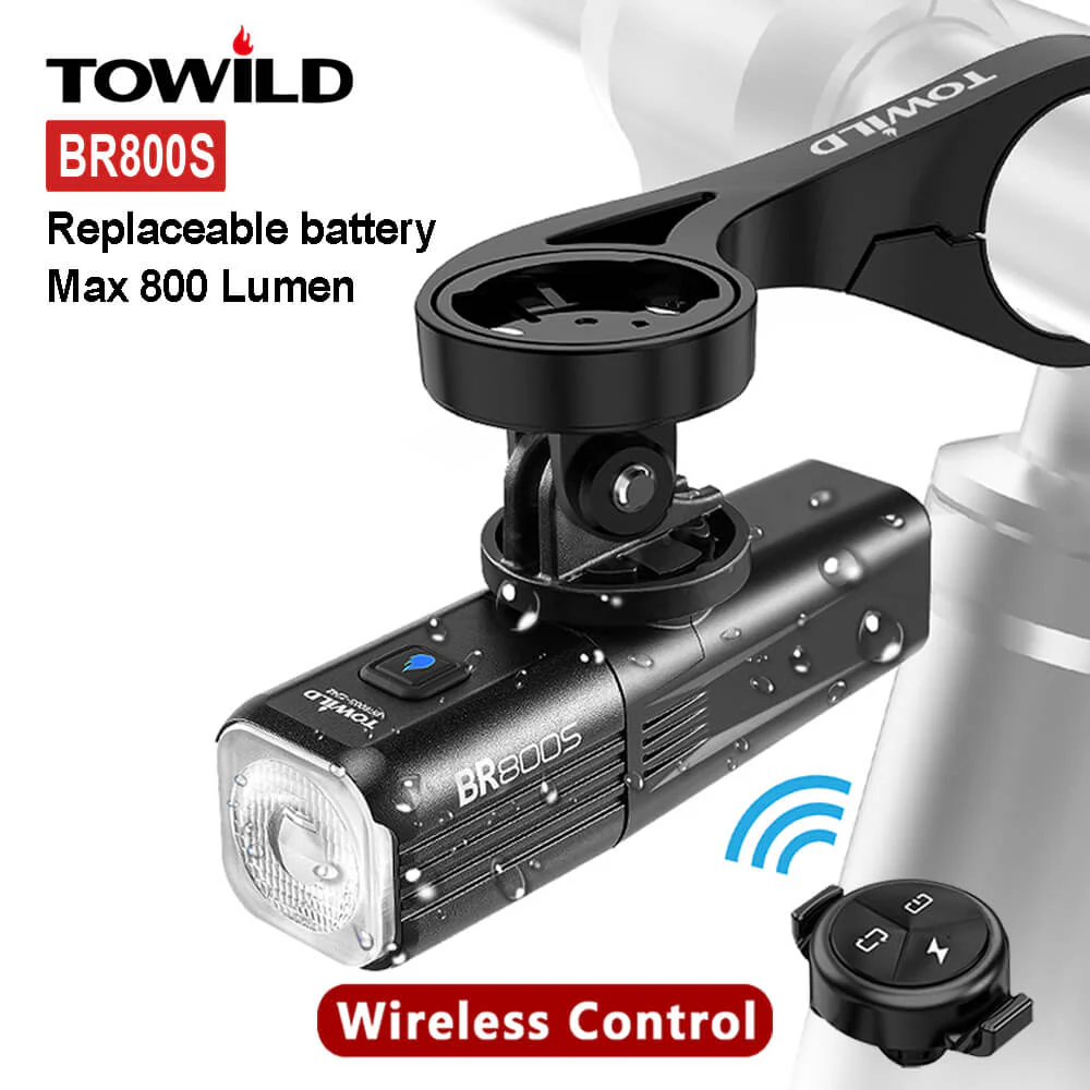 Towild BR800S Smart Bike Light With Replaceable Battery