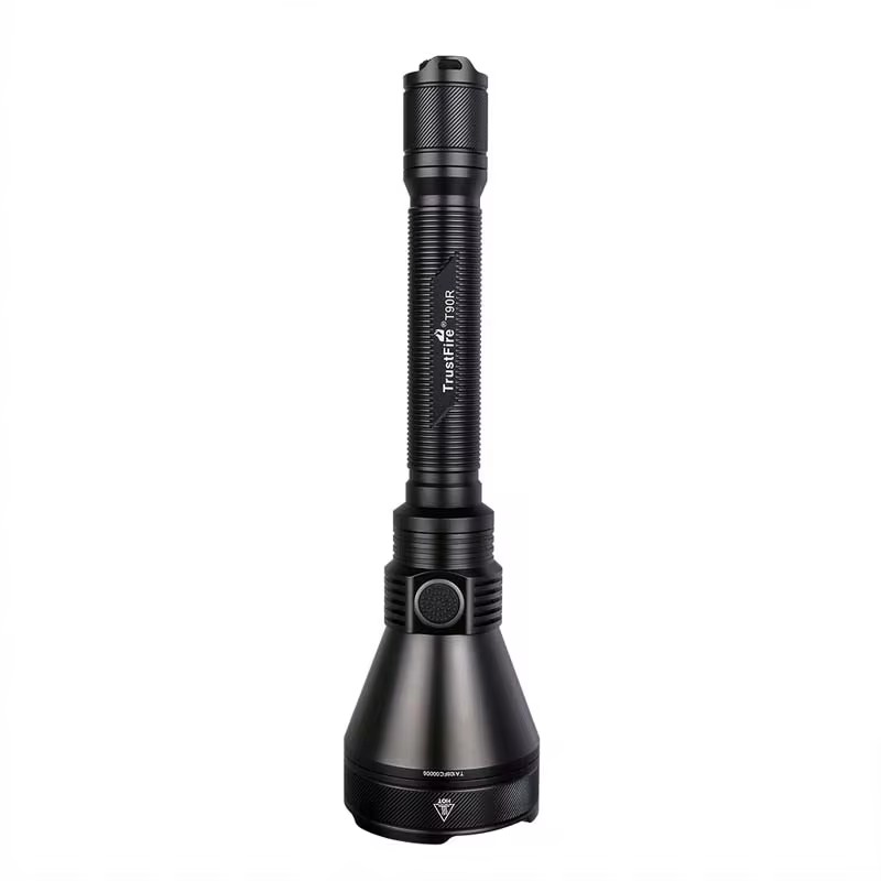 Trustfire T90R Hunting Flashlight Powerful 4800Lumen 1600Meter Led Torch High Power USB C Rechargeable Military Lamp Self-Defens