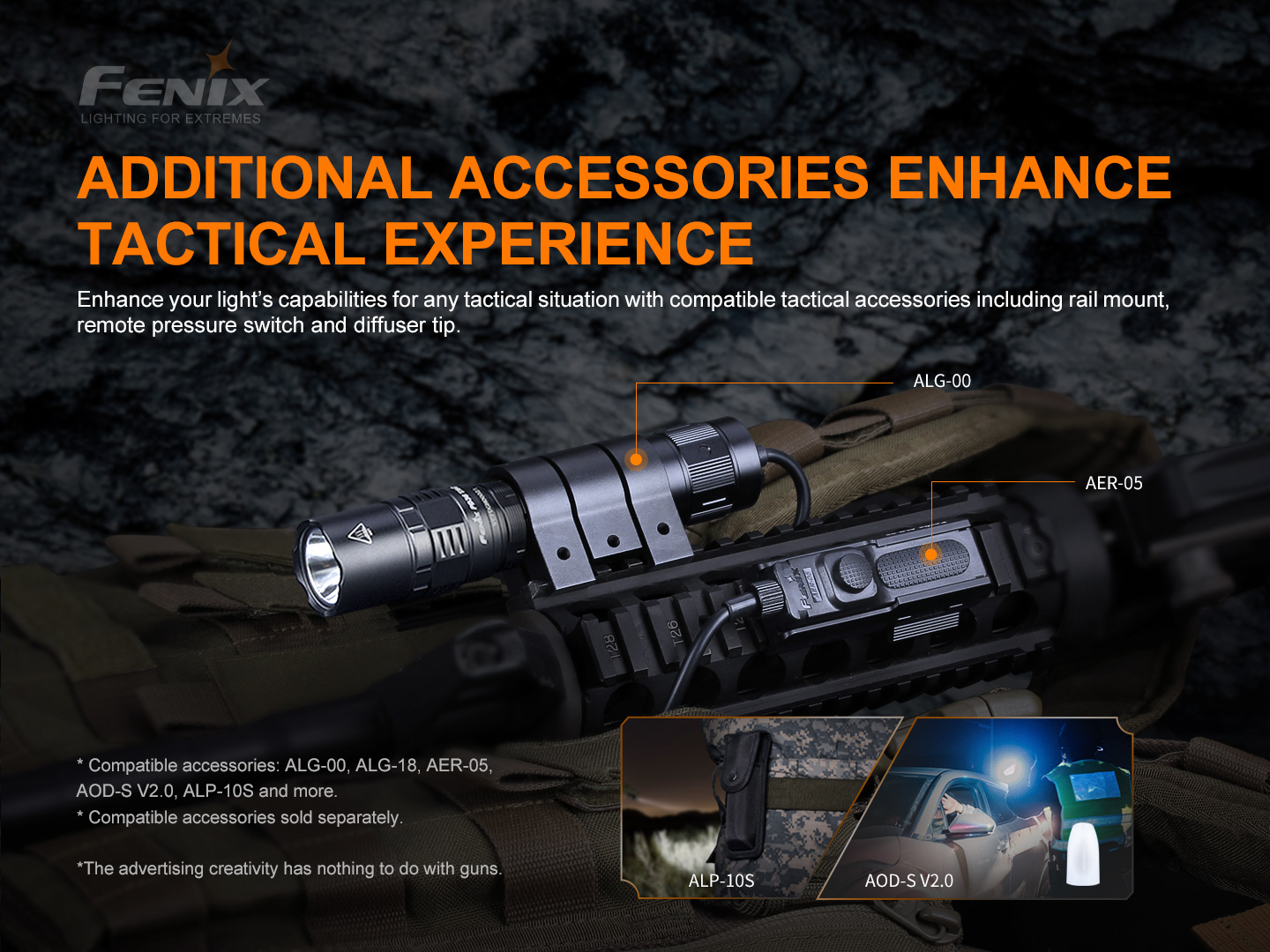FENIX PD36 TAC 3000 Lumens Mechanical Tactical Flashlight with 21700 Rechargeable Li-ion Battery