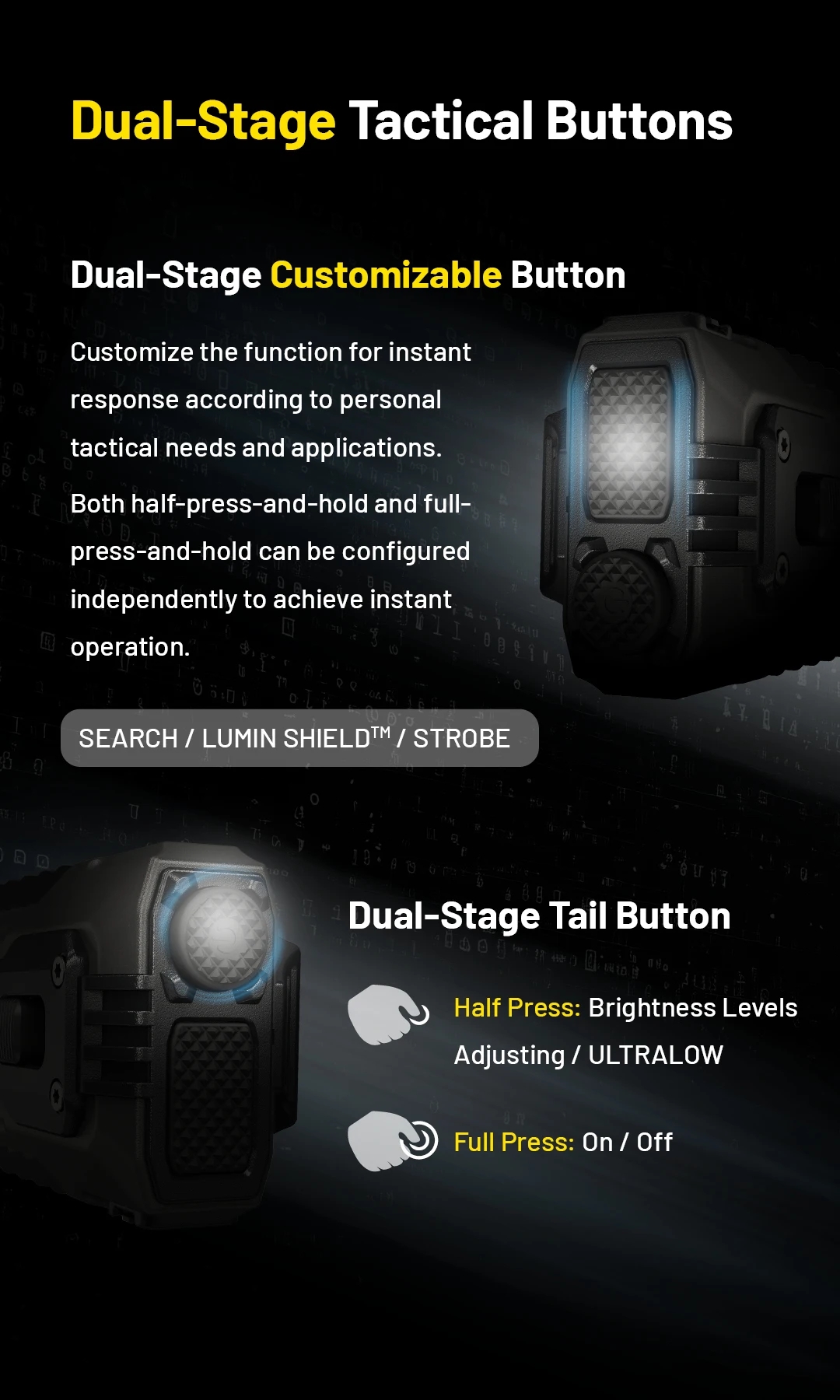 NITECORE EDC37 8000 lumens Strong light Ultimate Tactical EDC Flashlight Built-in 8000mAh Li-ion Battery
