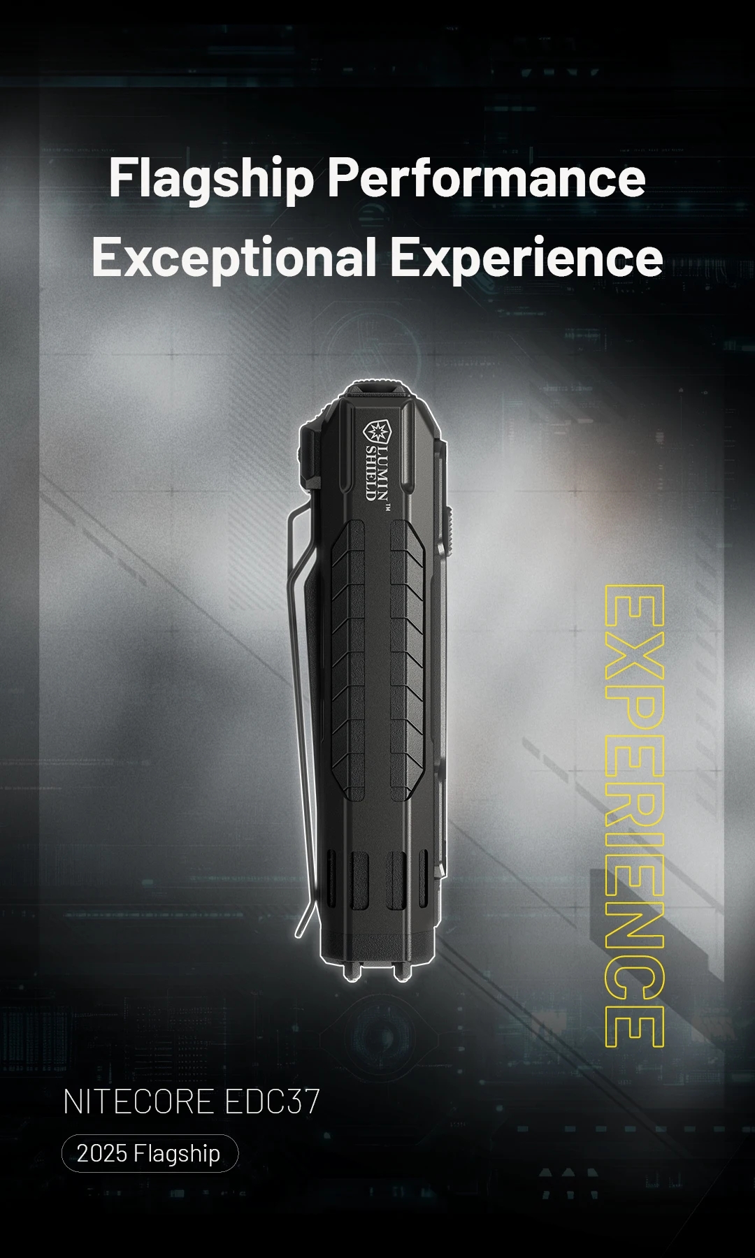 NITECORE EDC37 8000 lumens Strong light Ultimate Tactical EDC Flashlight Built-in 8000mAh Li-ion Battery