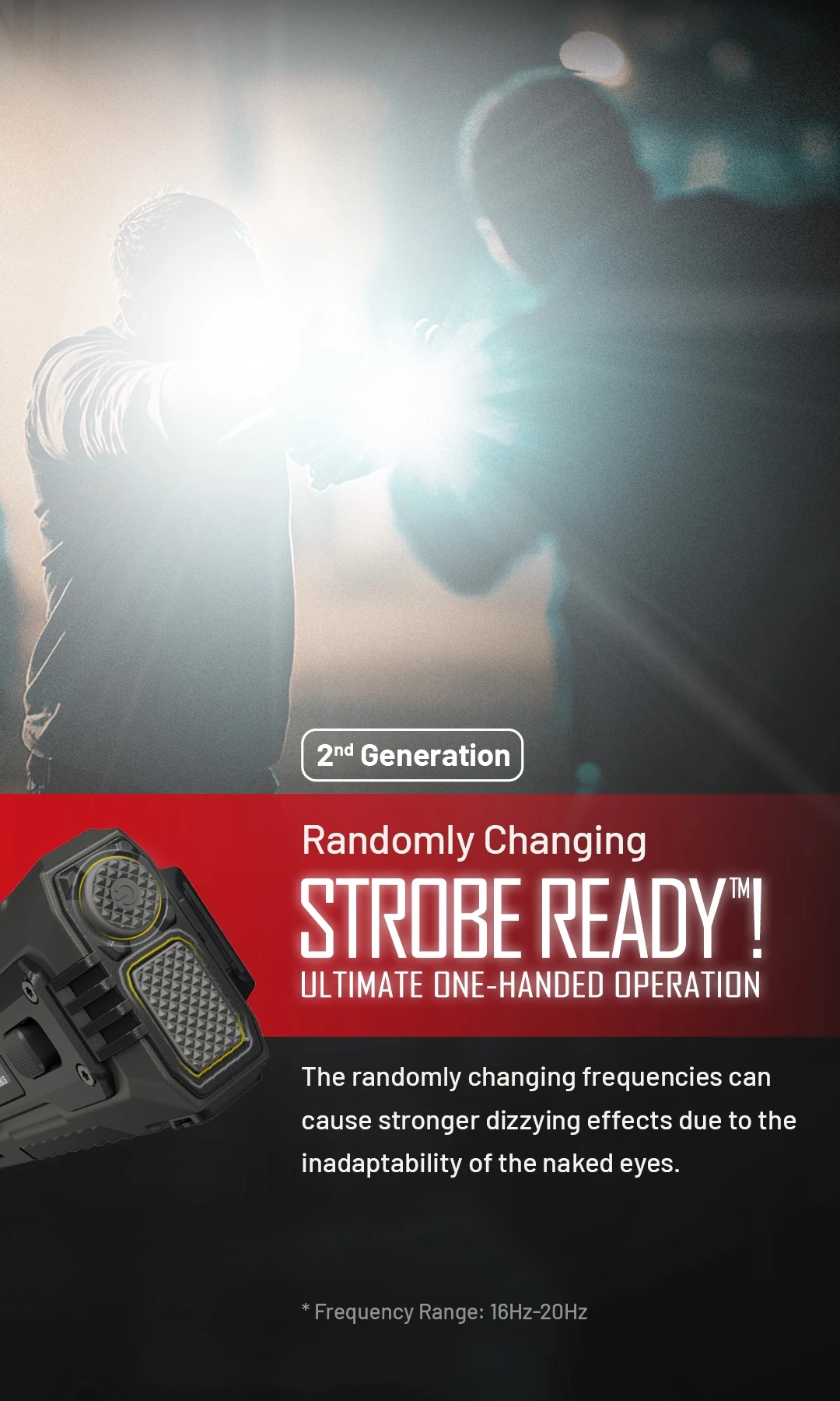 NITECORE EDC37 8000 lumens Strong light Ultimate Tactical EDC Flashlight Built-in 8000mAh Li-ion Battery