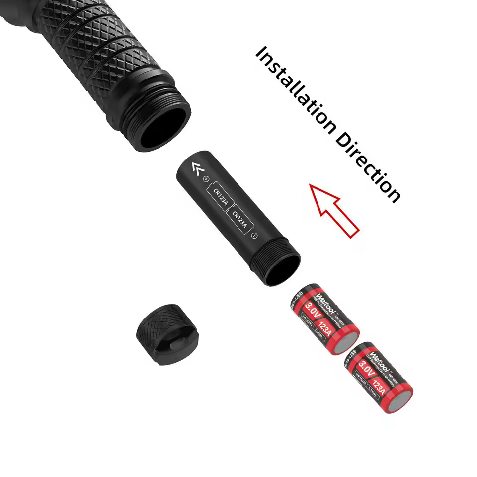 Weltool BB2 Aluminium Alloy CR123A Battery Tube