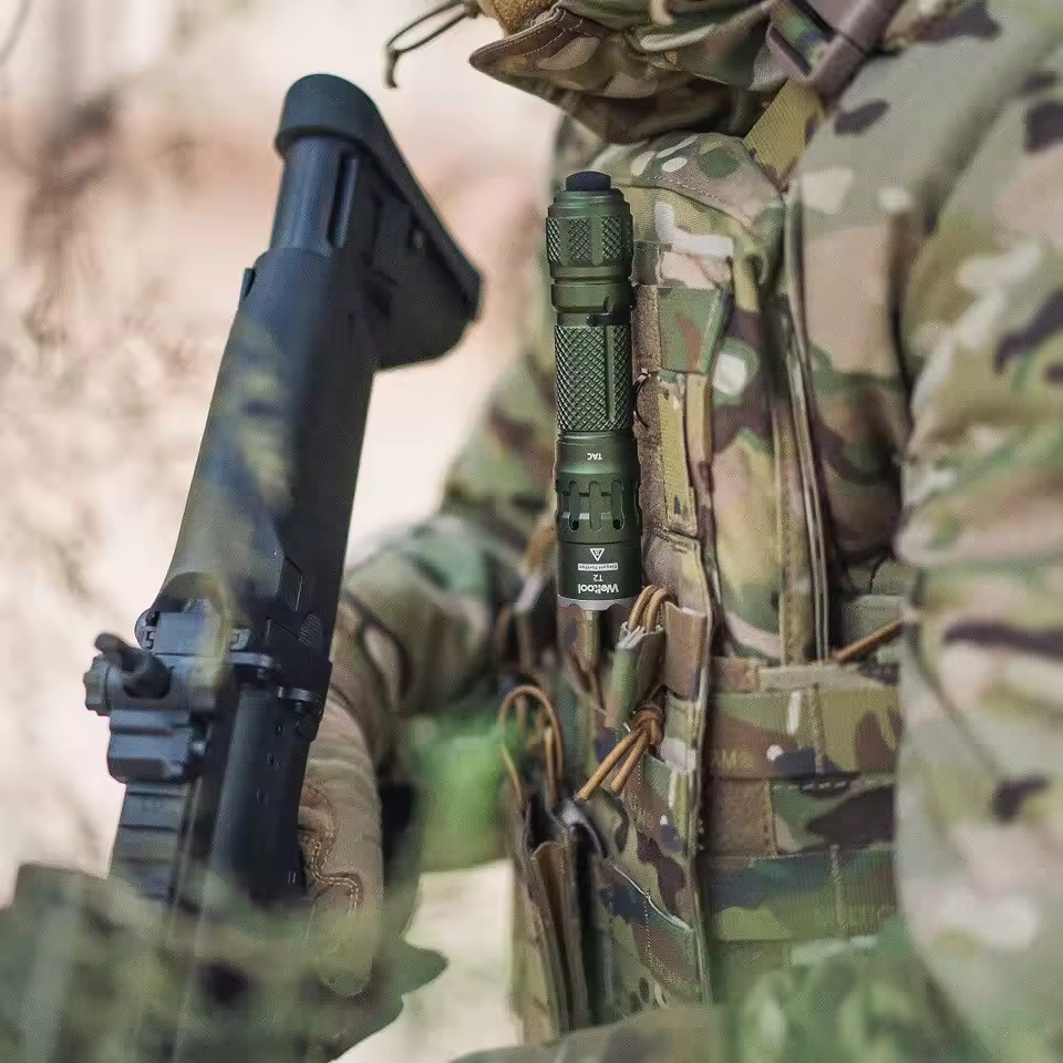 Weltool T2 TAC LED tactical flashlight 1900lumens--Green