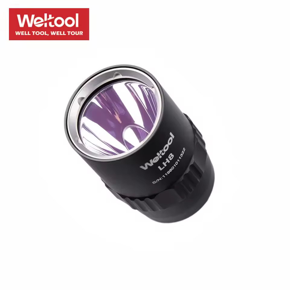 Weltool LH8 Tactical lamp head, 6500K concentrated light far-shot single gear----Blackk