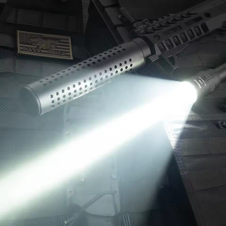 Weltool LH8 Tactical lamp head, 6500K concentrated light far-shot single gear----Blackk