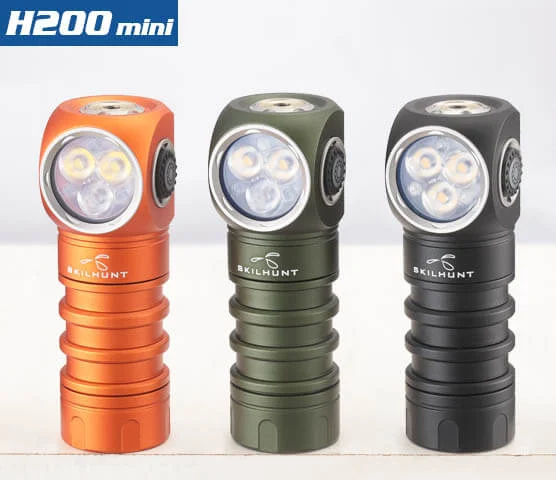 SKILHUNT  H200 Mini 18350 USB magnetic charging LED Headlamp