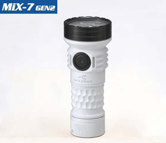 SKILHUNT  MiX-7 Gen 2 Multi-color 18350 Magnetic Charging LED Flashlight