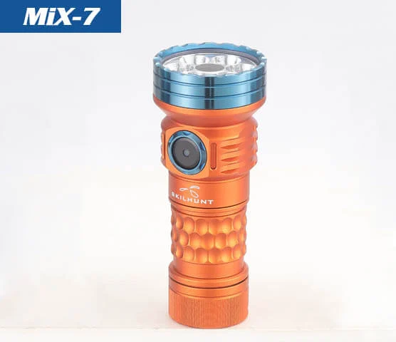 SKILHUNT  MiX-7 Multi-color 18350 Magnetic Charging LED Flashlight