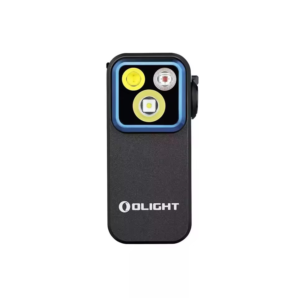 Olight Oclip Pro Clip on Flashlight with Floodlight Spotlight and Red Light