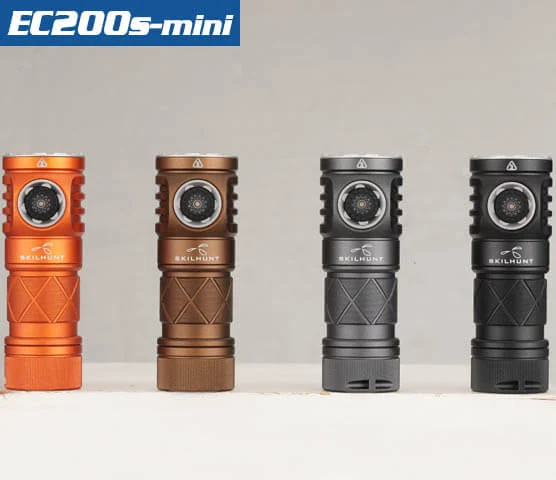 SKILHUNT  EC200S-Mini 2100+570 lumens Dual Channel USB-C Rechargeable Powerful EDC flashlight