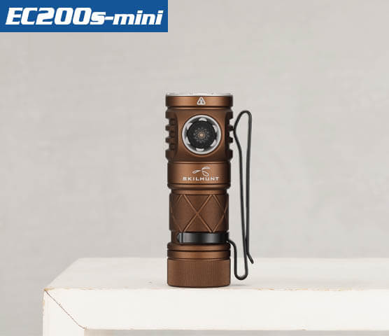 SKILHUNT  EC200S-Mini 2100+570 lumens Dual Channel USB-C Rechargeable Powerful EDC flashlight
