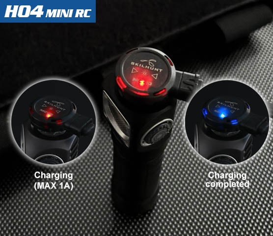 SKILHUNT  H04/H04R RC Mini USB Magnetic Rechargeable LED Headlamp