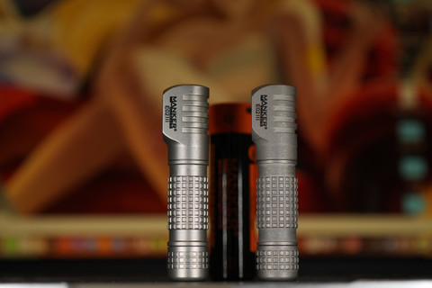 MANKERLIGHT E02 III - Stonewashed / Beadblasted Titanium