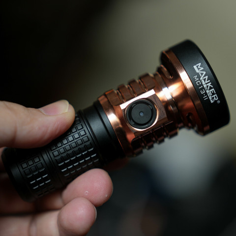 MANKERLIGHT MC13 II Pocket EDC Flashlight - Copper & Aluminum