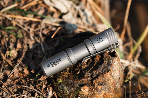 MANKERLIGHT E05 II Ti 1300 Lumens Titanium Flashlight