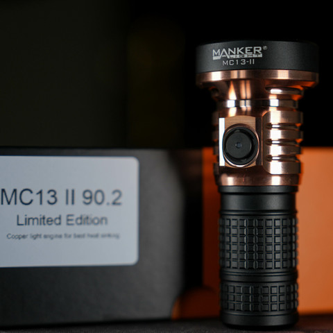 MANKERLIGHT MC13 II Pocket EDC Flashlight - Copper & Aluminum