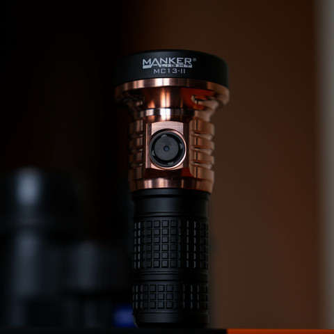 MANKERLIGHT MC13 II Pocket EDC Flashlight - Copper & Aluminum