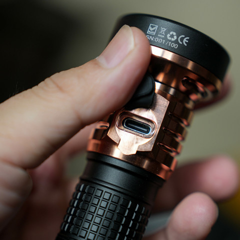 MANKERLIGHT MC13 II Pocket EDC Flashlight - Copper & Aluminum