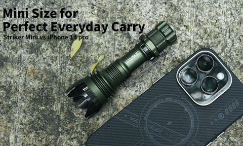 MANKERLIGHT Striker Mini Pocket EDC Flashlight & Tactical Flashlight