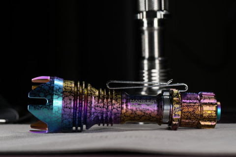 MANKERLIGHT Striker Mini Color Titanium EDC Flashlight