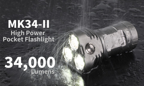 MANKERLIGHT MK34 II 34000 Lumens High Power Flashlight