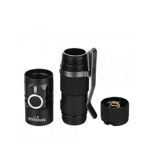 MANKERLIGHT Manker E11 800 Lumen Mini Pocket EDC AA /14500 Flashlight