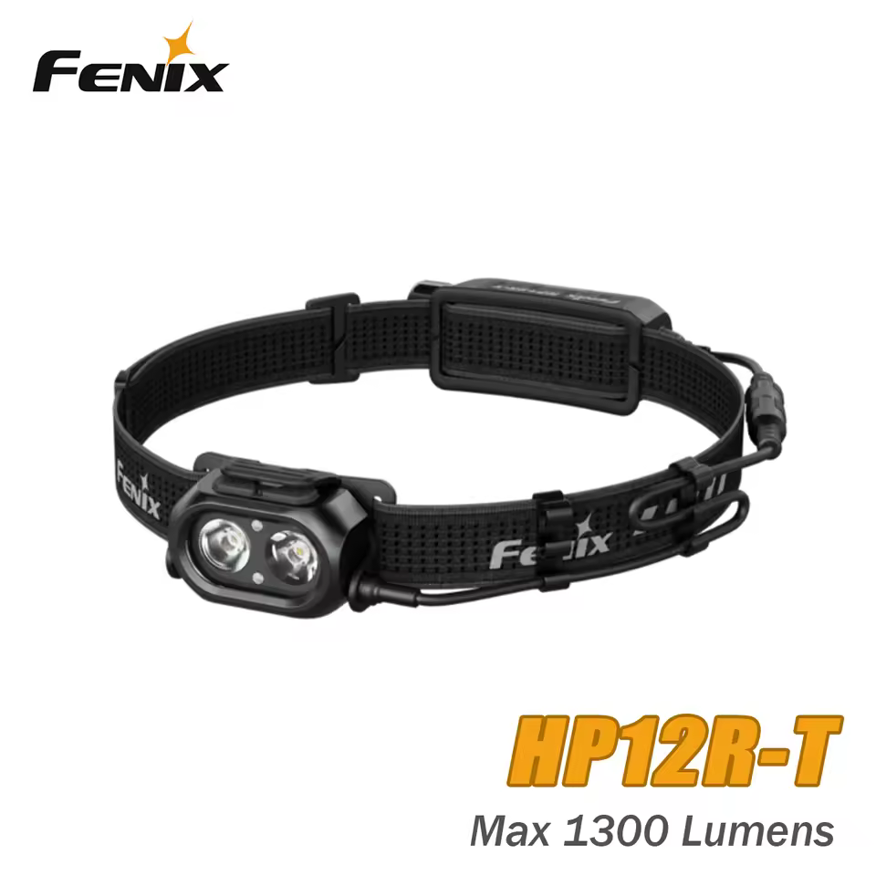 Fenix HP12R-T Black USB-C Charging 1300 Lumens LED Head Torch Headlight