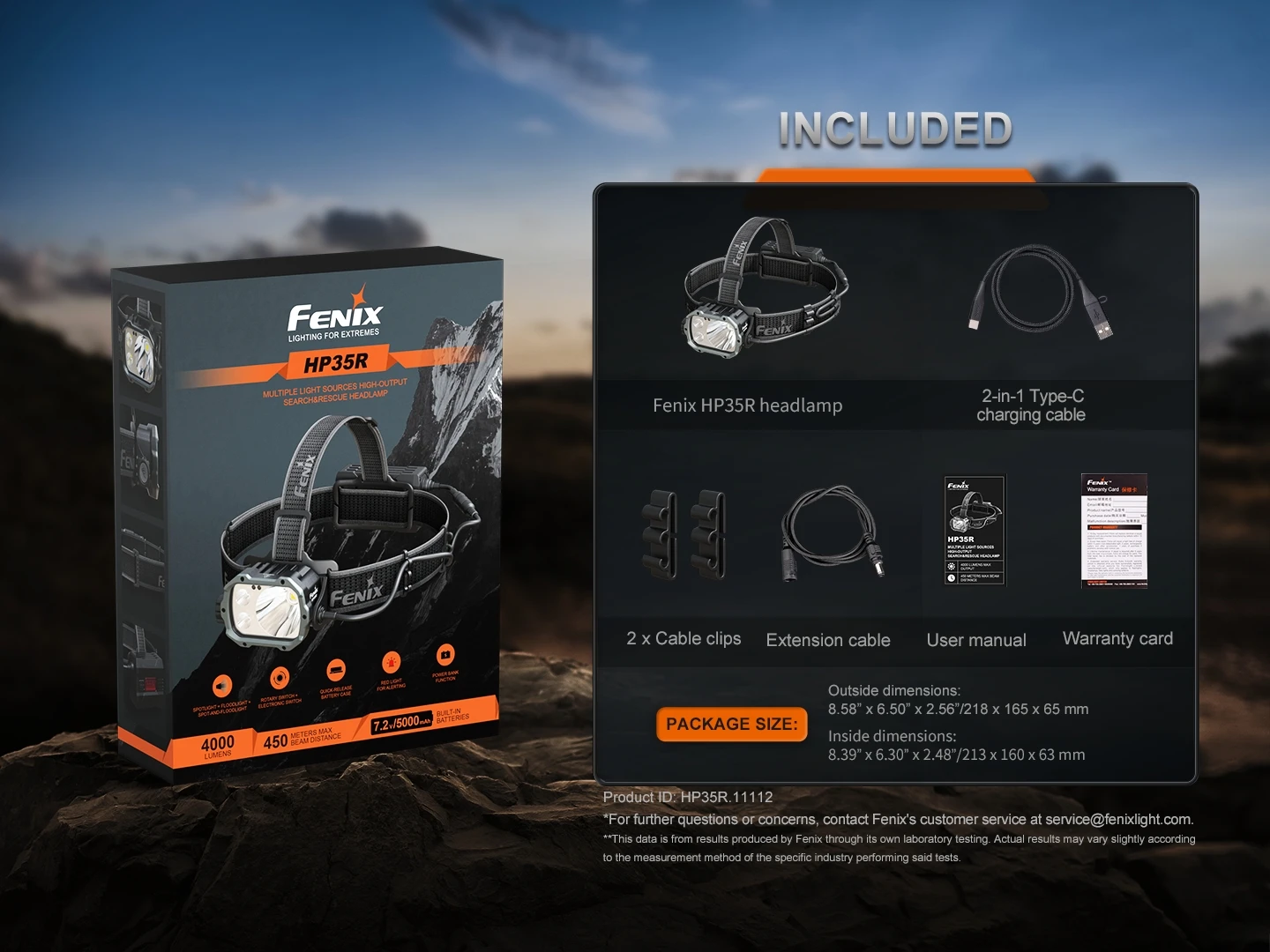Fenix HM65R Spot and Flood light 1400 Lumens Rechargeable Headlamp HeadlightOpens in a new window or tab Brand new
