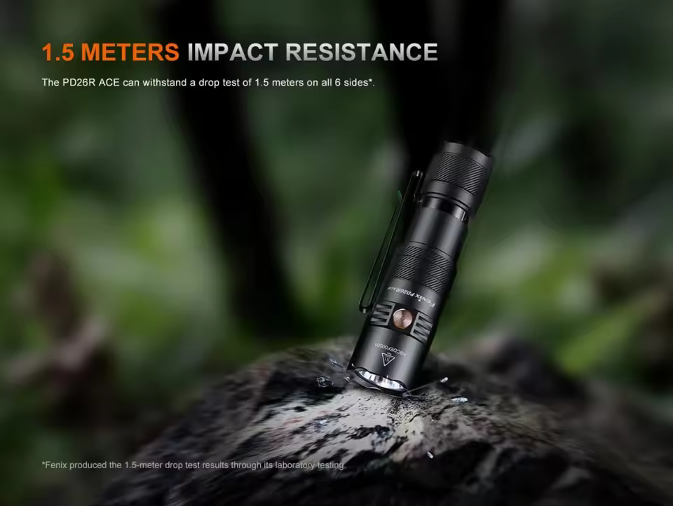 Fenix PD26R ACE USB-C Charging 1300 Lumens LED Torch Flashlight
