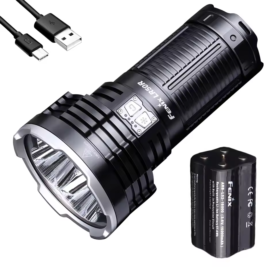 Fenix LR50R 12000 Lumens Multifunctional Search Light Flashlight Torch